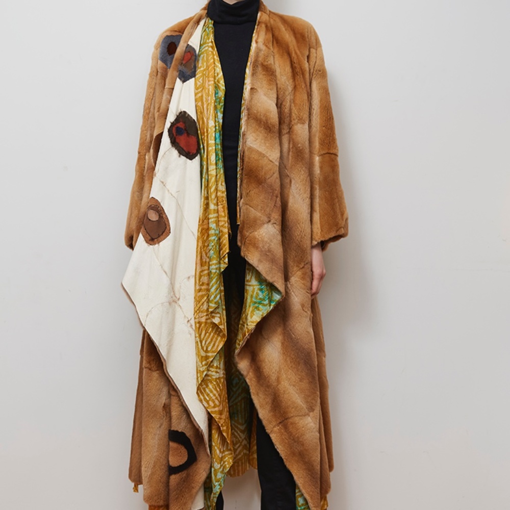 reversible long mustella coat